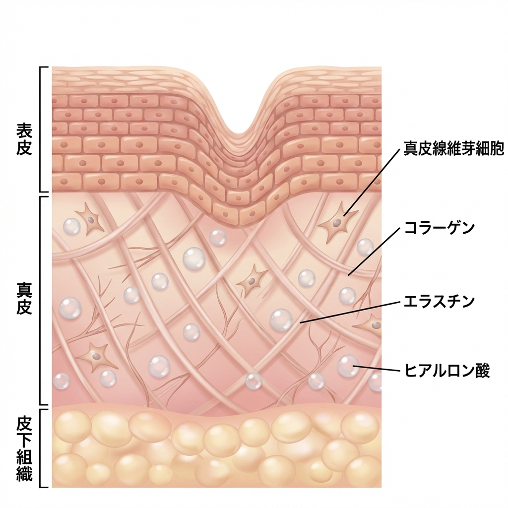 皮膚構造の図
