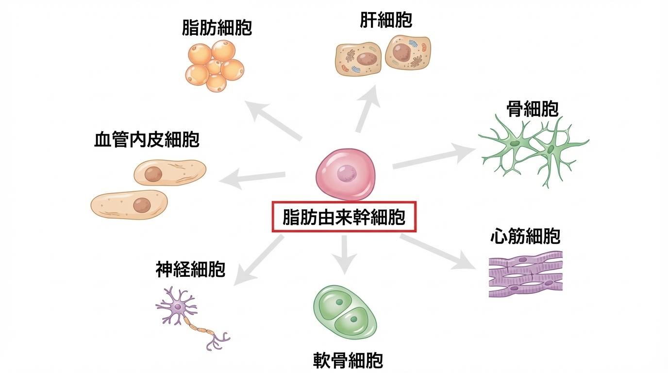 脂肪由来幹細胞と7つの細胞